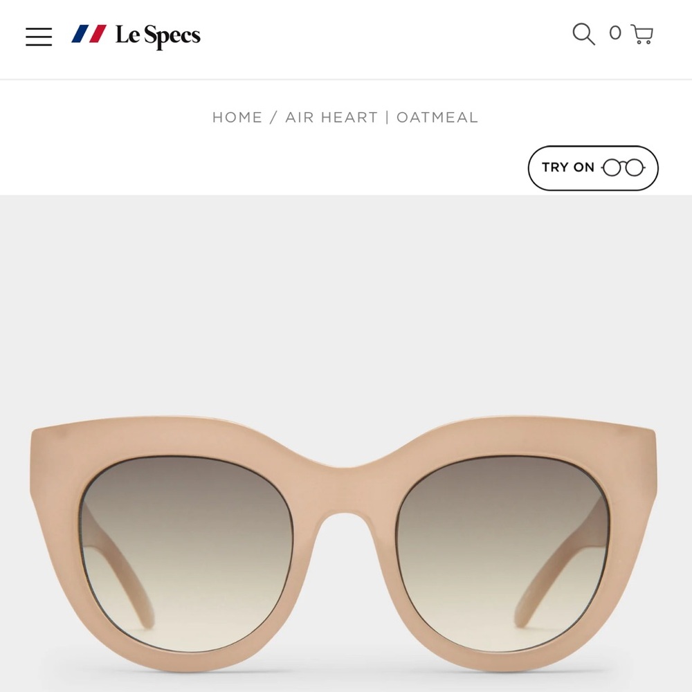 Le specs air heart oatmeal Sunglasses